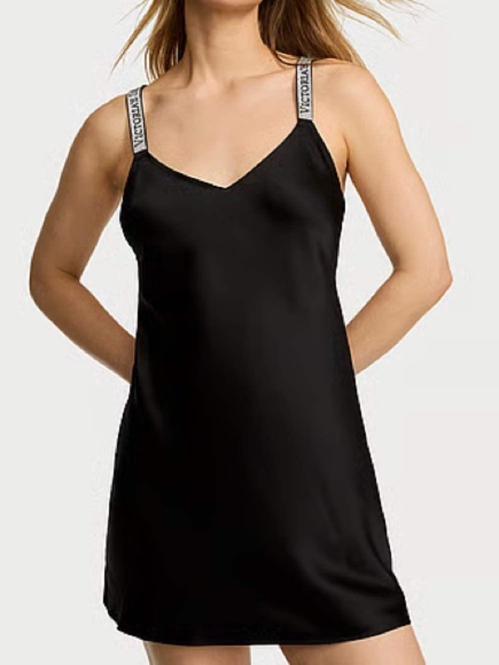 Victoria’s Secret Shine Strap Satin Slip Dress Lingerie XS